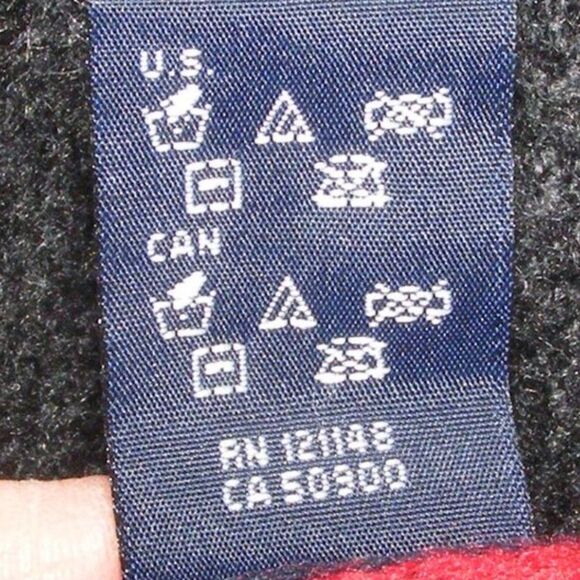 TOMMY HILFIGER Scarf, Charcoal Gray Acrylic, Red/White Stripe accent, Bar logo - Picture 8 of 8